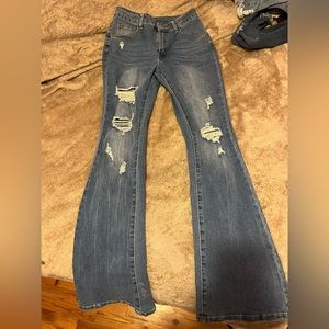 girls flared jeans